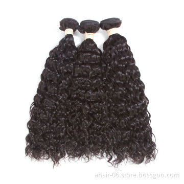 factory wholesale new arrival 12a virgin unprocessed hair water wave remy hair
